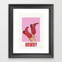 These boots are made for Walking Framed Art Print