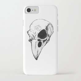 Raven skull iPhone Case