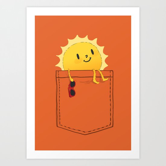 Pocketful of sunshine Art Print by budikwan Society6