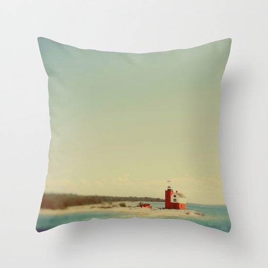 Round Island Throw Pillow