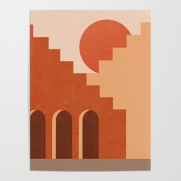 Abstraction_SUN_Architecture_ART_Minimalism_001 Poster