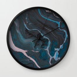 Kairos - Drifting Away Wall Clock | Acrylicpouring, Blue, Album, Acrylic, Vinyl, Kairos, Band, Liquid, Digital, Driftingaway 