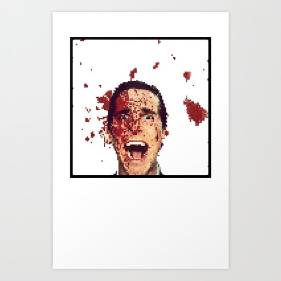 8-Bitman Art Print