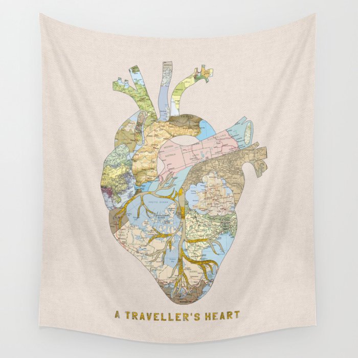 A Traveller's Heart (UK) Wall Tapestry
