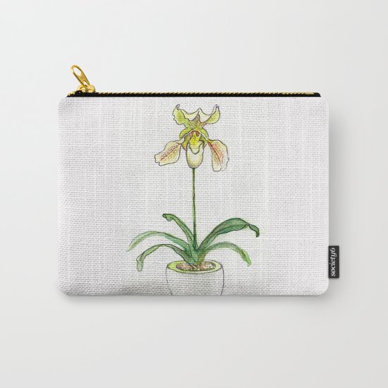 Slipper Orchid Carry-All Pouch