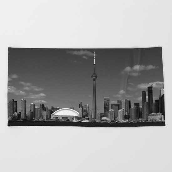 Toronto Skyline Beach Towel