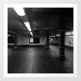 Berlin #4 Art Print | Architecture, Photograph, Digital, Grunge, Deutschland, Trainstation, Dark, Traveller, Train, Travel 