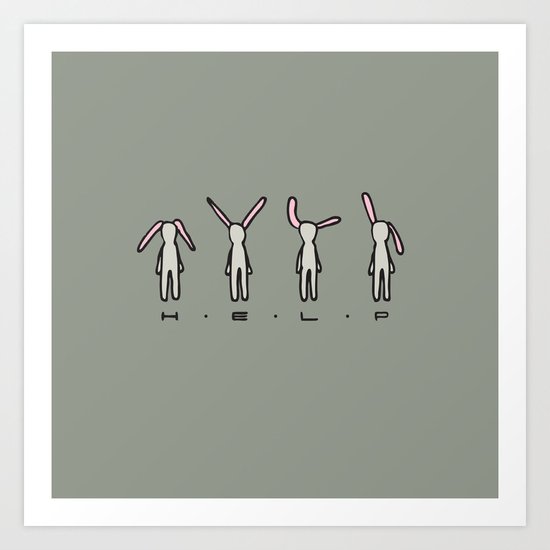 HELP Art Print
