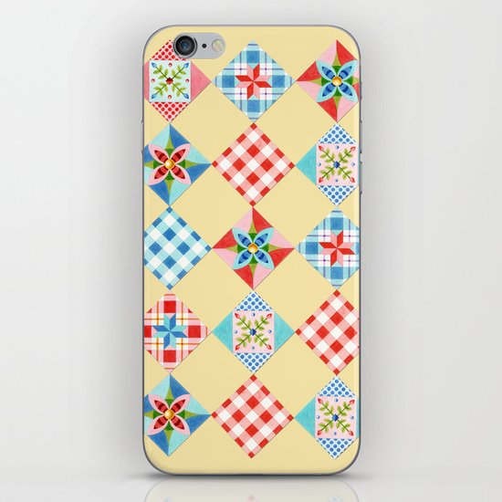 Country Days Patchwork Design iPhone & iPod Skin