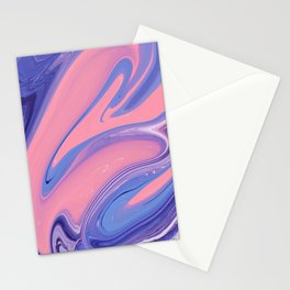 Pink and Blue Mix Stationery Card