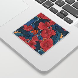The Red Flowers Sticker