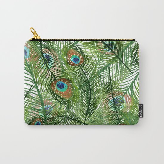 Peacock feather Carry-All Pouch