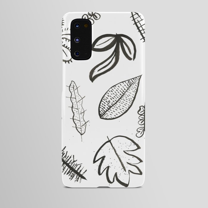 Inky Leaves Android Case