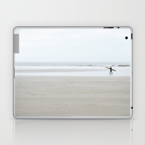 Sleeping Sickness Laptop & iPad Skin | Photography, Digital, Photography, Ocean, Surf, Moody, Cloudy, Tofino, Canada