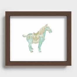 Porcelain Horse Recessed Framed Print