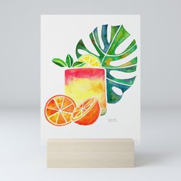 Tropical Mai Tai Cocktail Mini Art Print