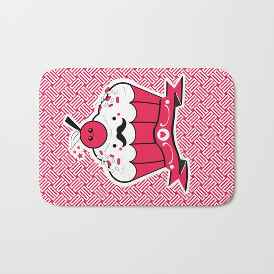 Hipster Cupcake Bath Mat