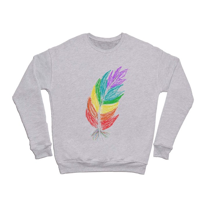 Digital Feather  Crewneck Sweatshirt