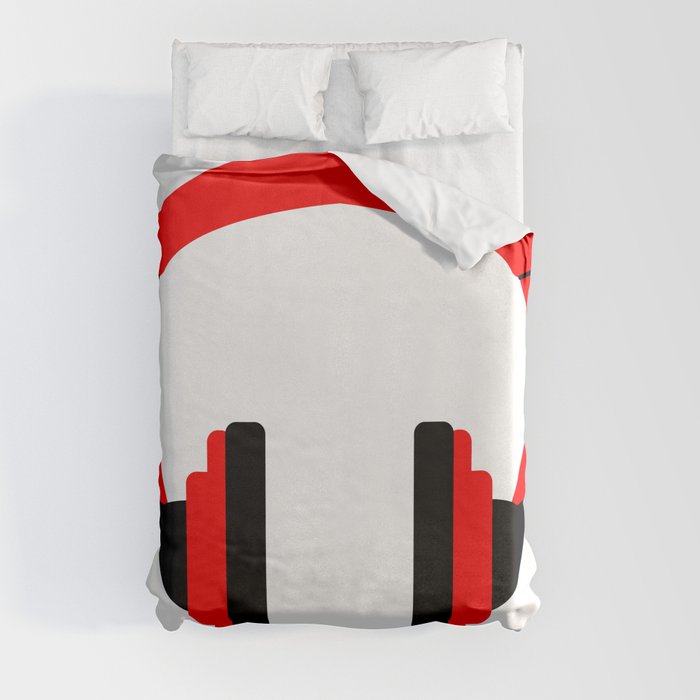 Pair Of Headphones Duvet Cover