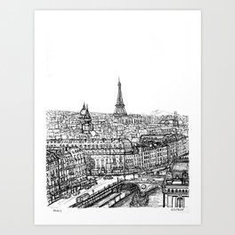 Paris INK ART Art Print