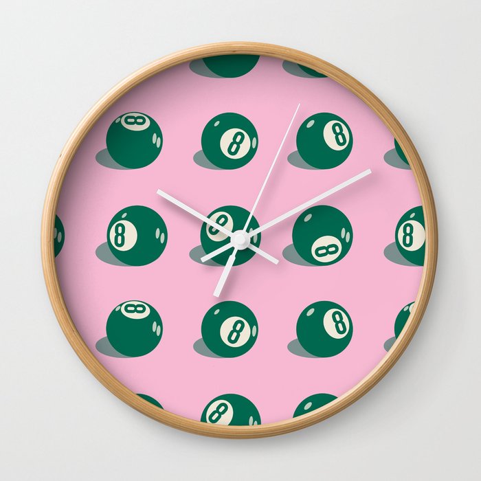 Magic 8 Ball Pattern Wall Clock