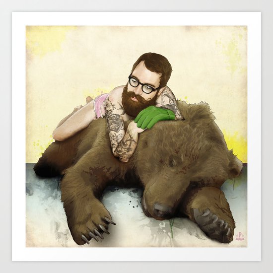 The Hug Art Print