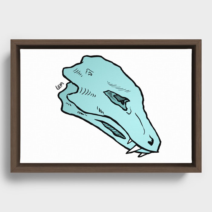 Dragon Skull Framed Canvas