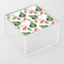Watermelon and Gnomes Gardening Pattern Acrylic Box