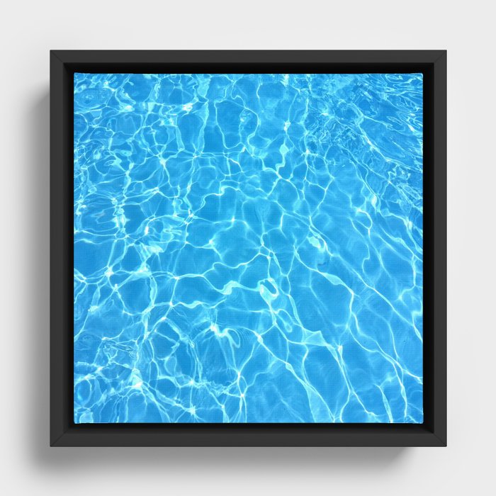Pool Pool Pool Framed Canvas