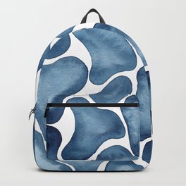 Blobs watercolor pattern Backpack