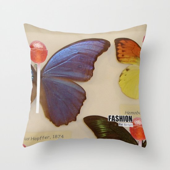 Fashion Fat Girls/2 Throw Pillow