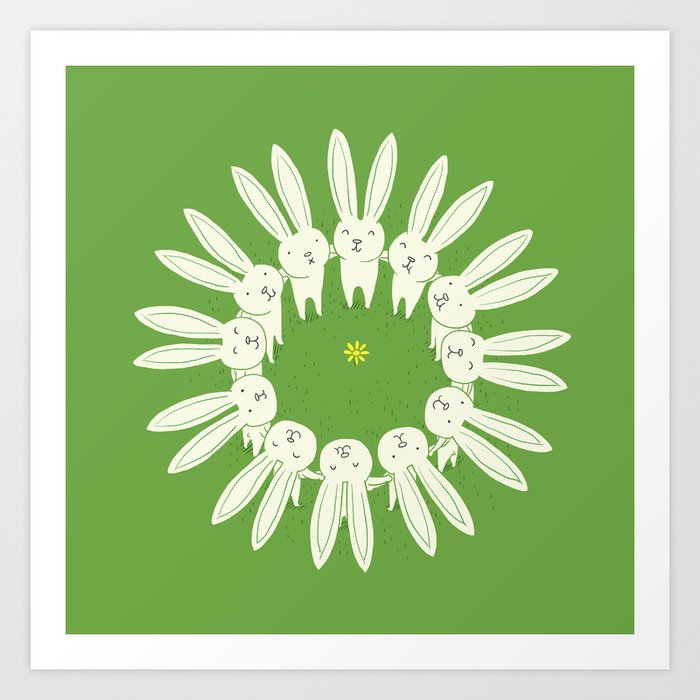Together we are a flower Art Print