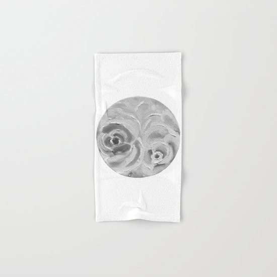 Find the Peach Plum Roses In the Night Hand & Bath Towel