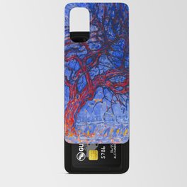 Evening Red Tree (1908-10) by Piet Mondrian Android Card Case