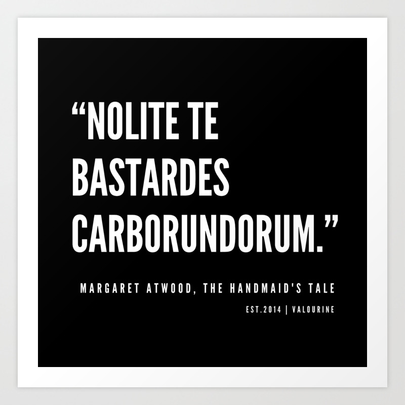 10 The Handmaid S Tale Quote Series 190610 Art Print By Quotesandsayings Society6