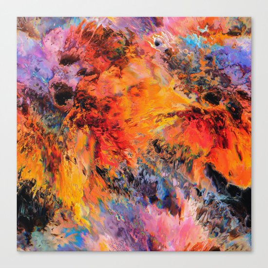 Showering In The Nude Canvas Print