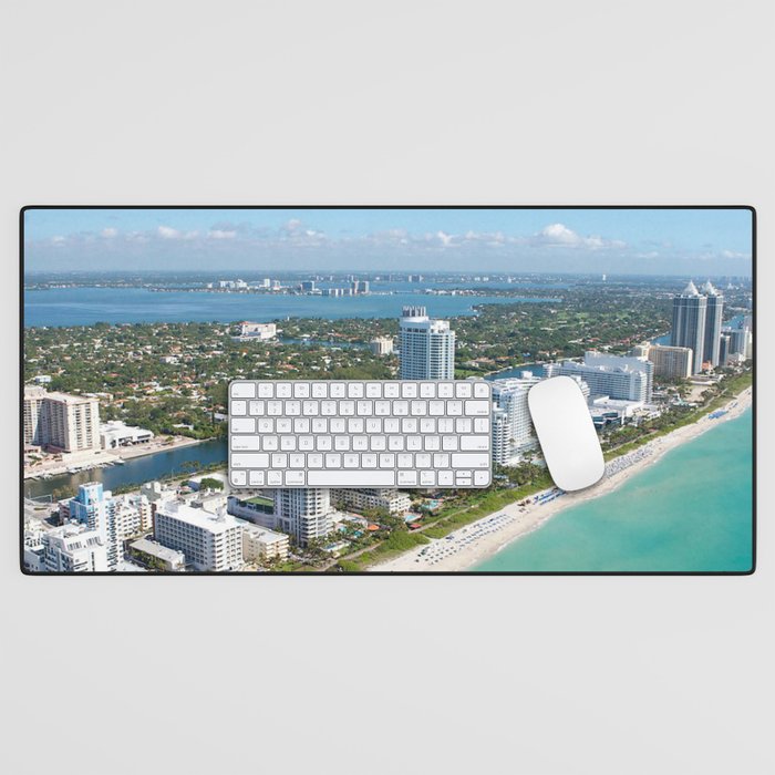 USA Photography - Coast Of Miami Desk Mat