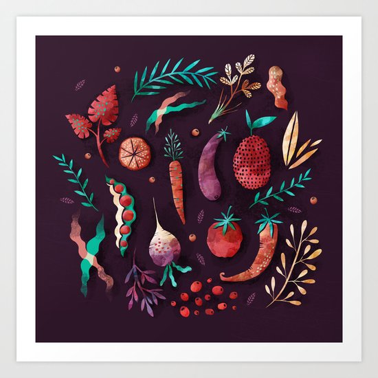 Veggies Art Print
