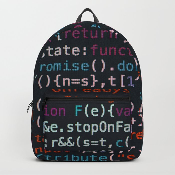 Computer Science Code Backpack by NoColorDesigns Society6