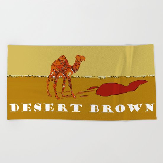 Desert Brown Beach Towel