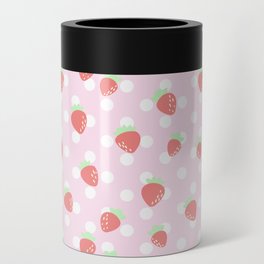 Strawberries And Polka Dots  Can Cooler