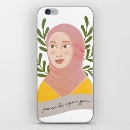 Hijab Girl - Peace Be Upon You iPhone Skin