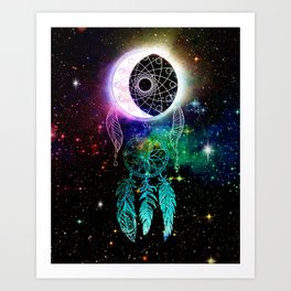 Cosmic Dream Catcher Art Print