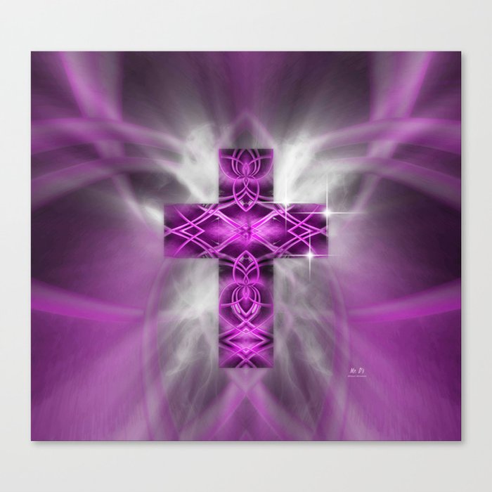 Purple Cross Canvas Print