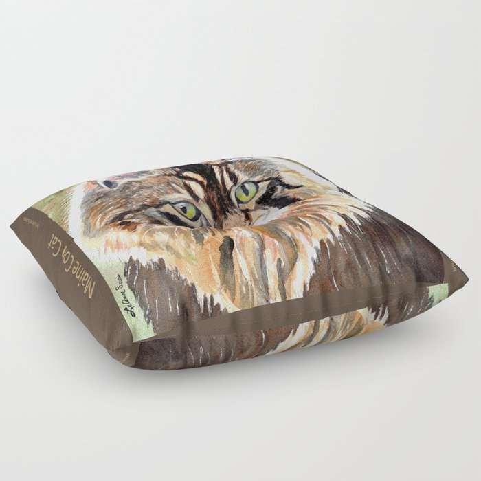 Maine Coon Cat Floor Pillow