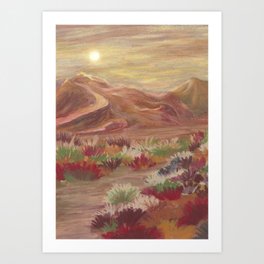 Boho Sunset Art Print