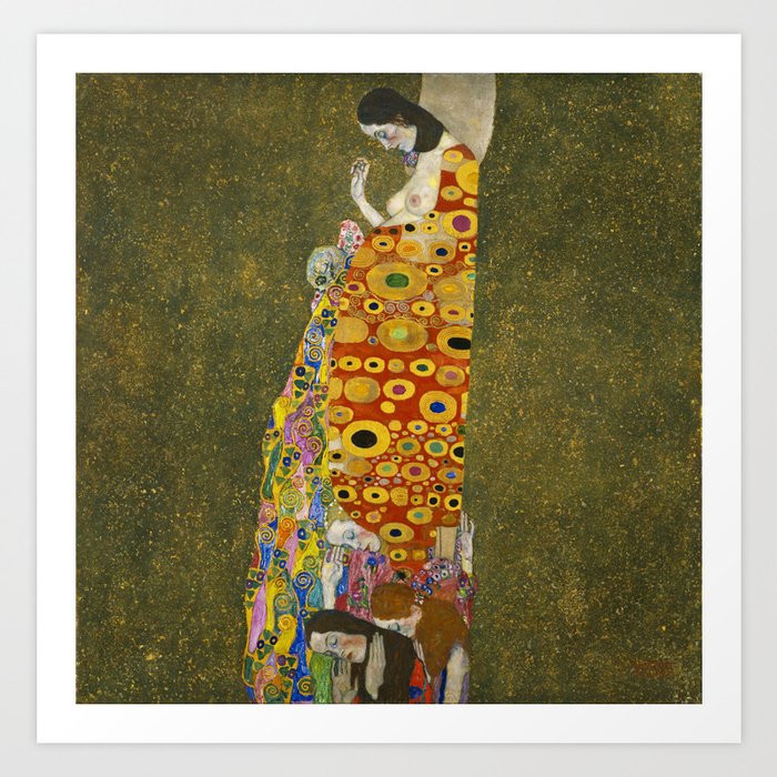 Hope II by Gustav Klimt Art Print