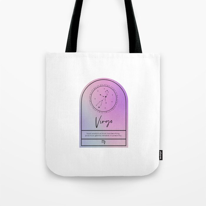 Virgo Zodiac | Iridescent Arches Tote Bag