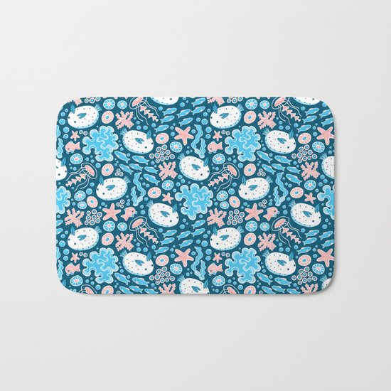 Sea Bunnies Bath Mat