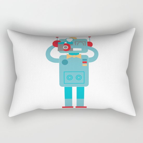 Robot loves Diana Rectangular Pillow